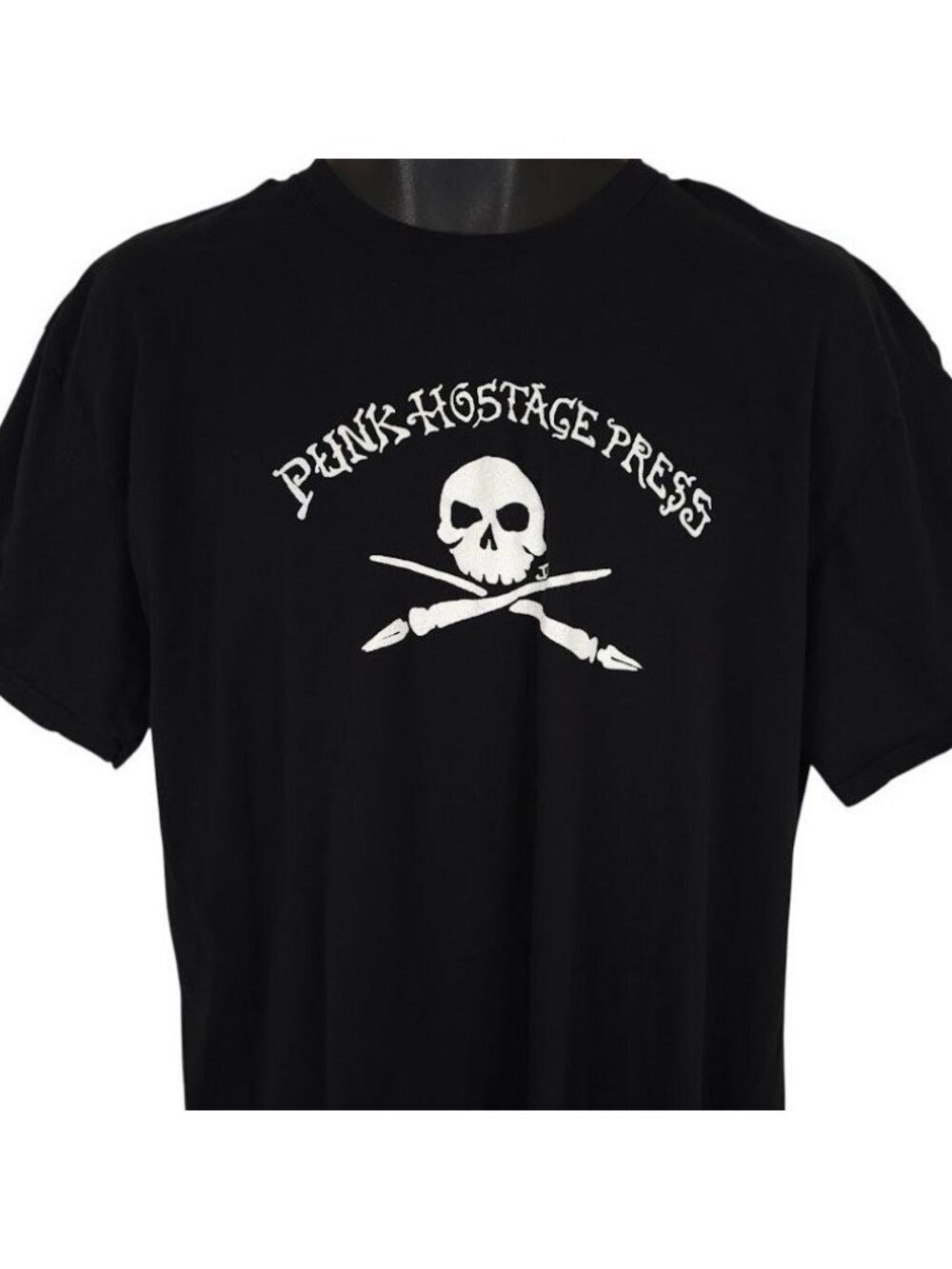 Punk Hostage Press T Shirt Mens Size 2XL Black Independent Publisher